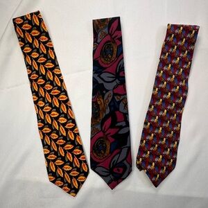 Lot of 3 J. Garcia 100% Silk Neckties | Collector’s Edition